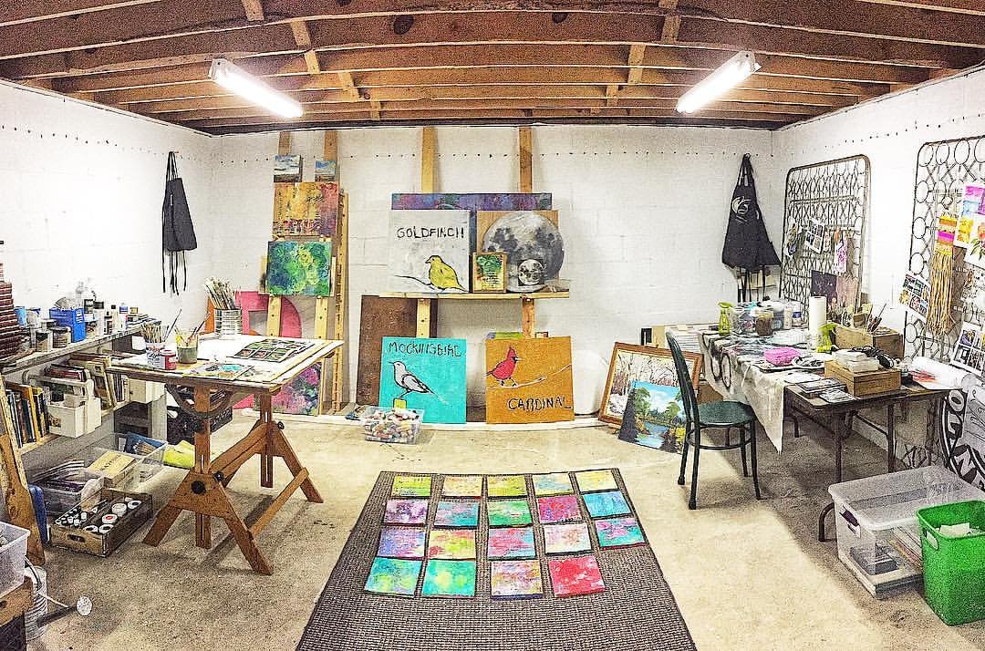 basement art studio