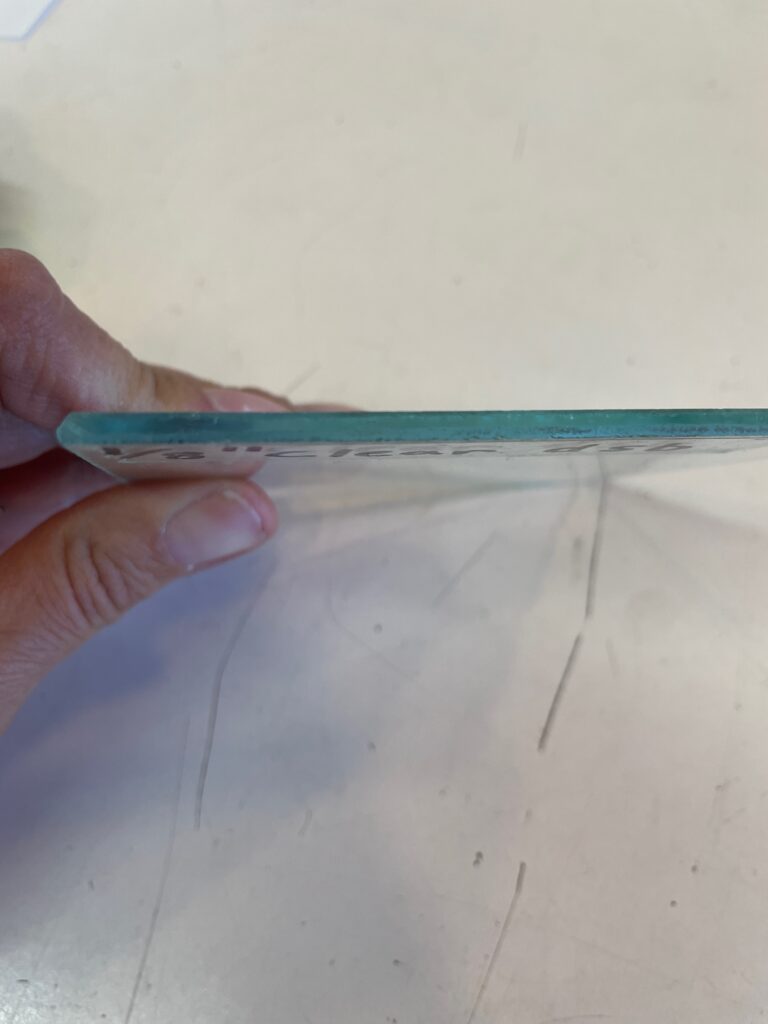 1/8" dsb untempered clear glass