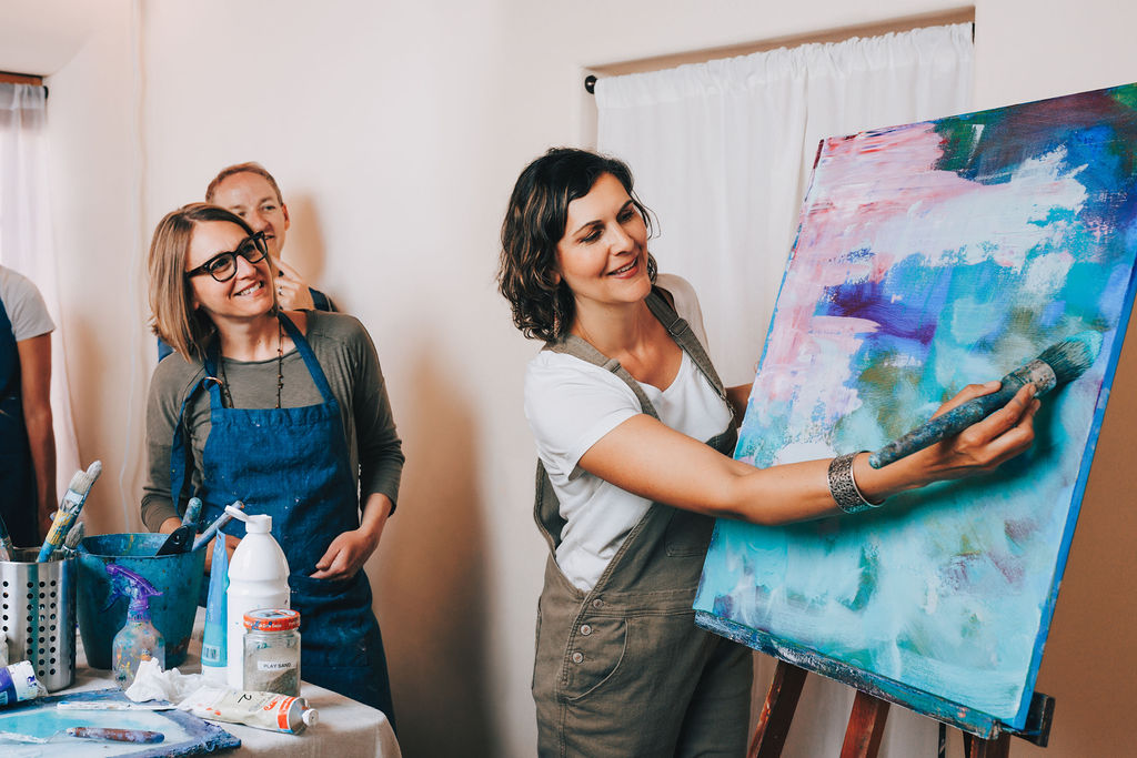 making fun your goal in abstract painting with andrea cermanski